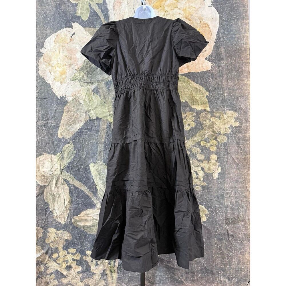 Anthropologie Black Tiered Maxi Dress - Picture 14 of 14